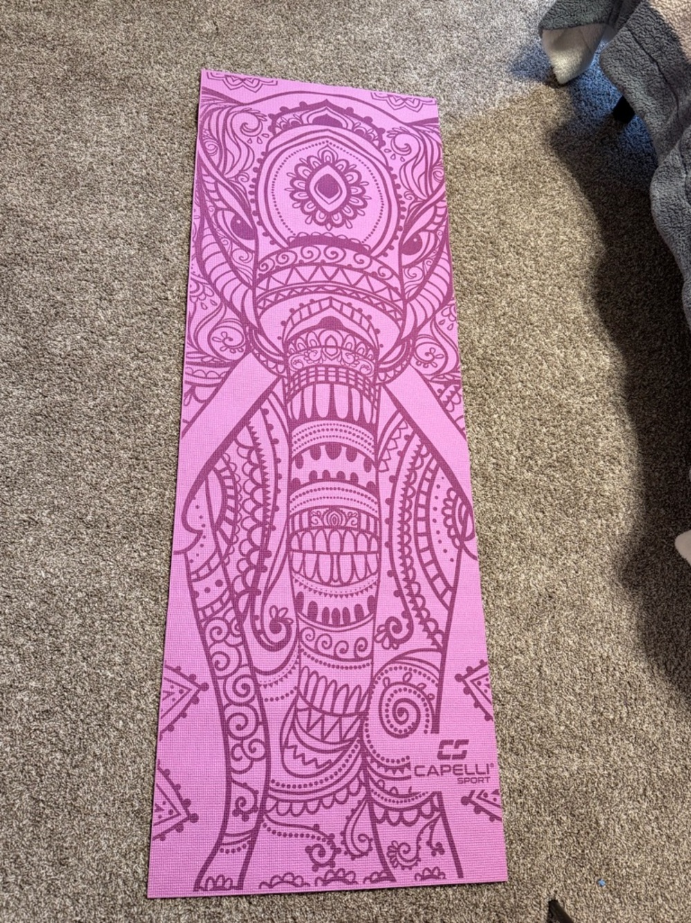 Capelli Sport Pink Elephant Yoga Mat